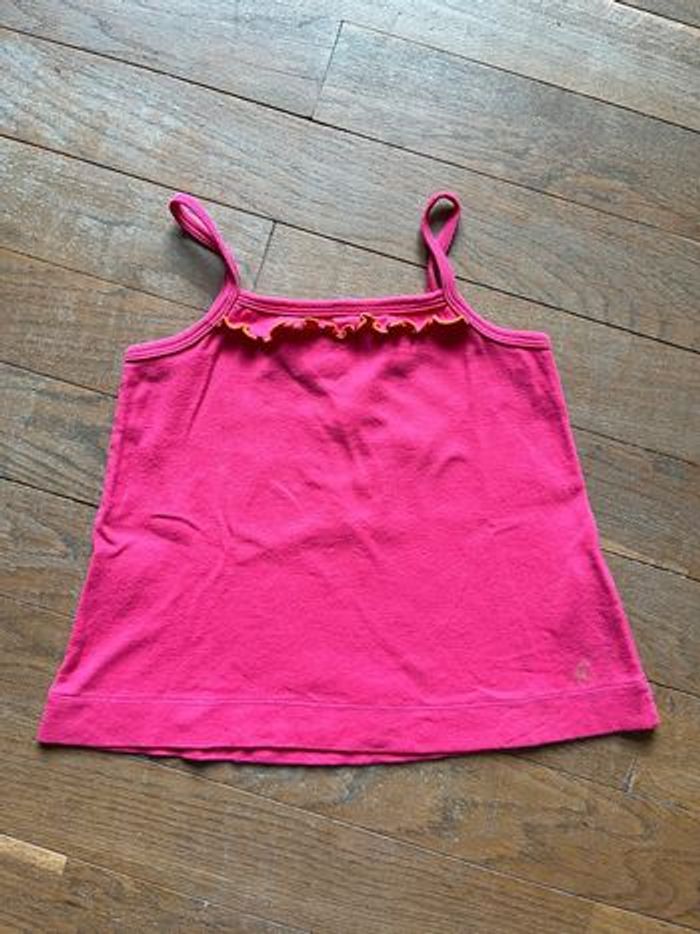 Débardeur rouge-rose Petit Bateau 6 ans