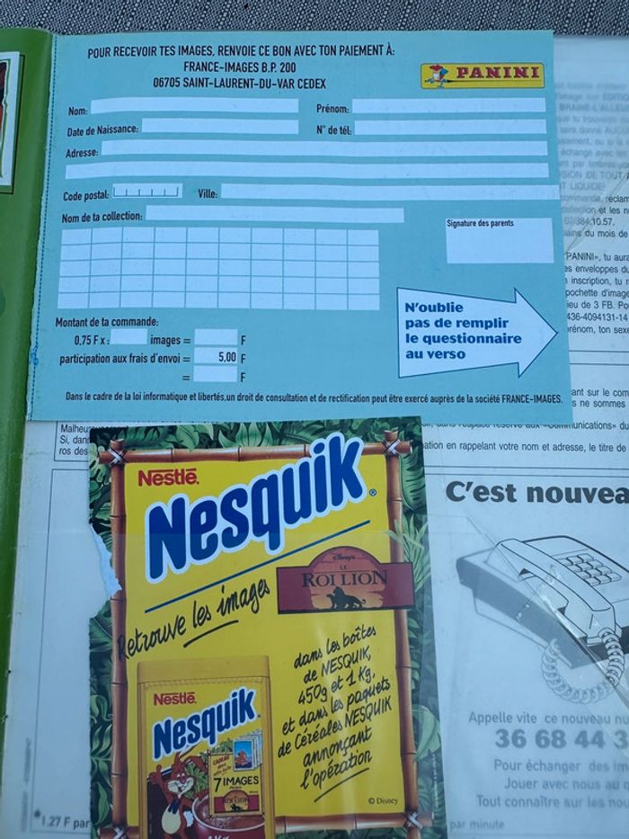 Album Panini complet Disney Le Roi Lion + poster + bon de commande stickers autocollants - photo numéro 12