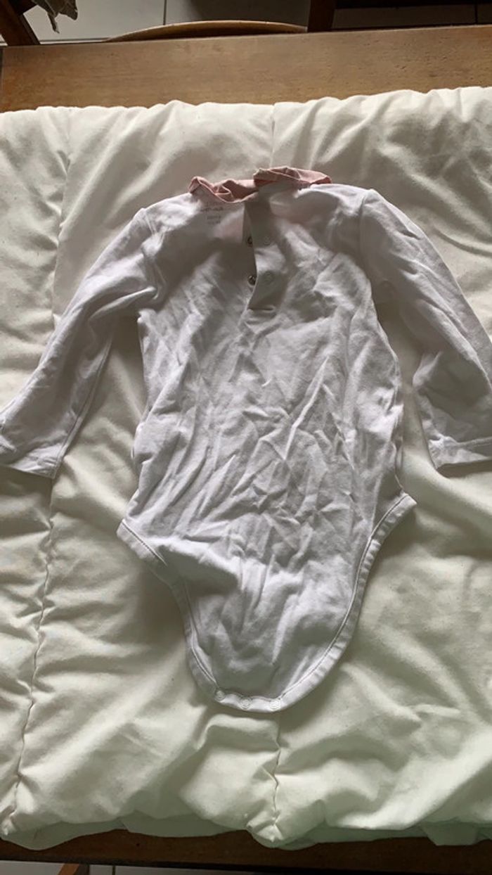 Ensemble fille du pareil au même 6 mois robe molletonnée, body manche longue et legging - photo numéro 3
