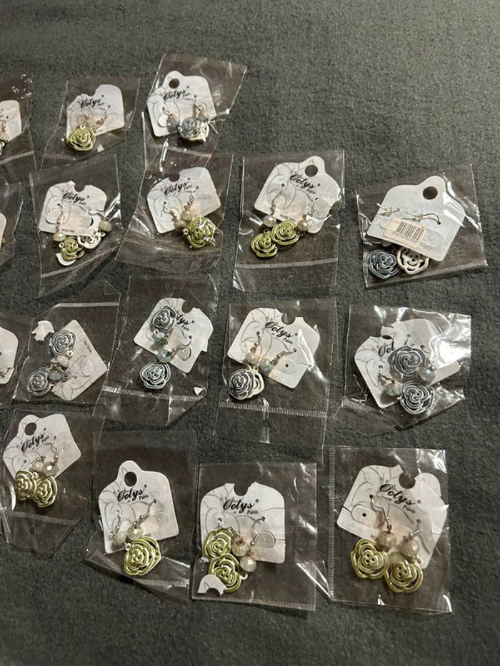 Lot de 21 paires de boucles d’oreilles - photo numéro 2