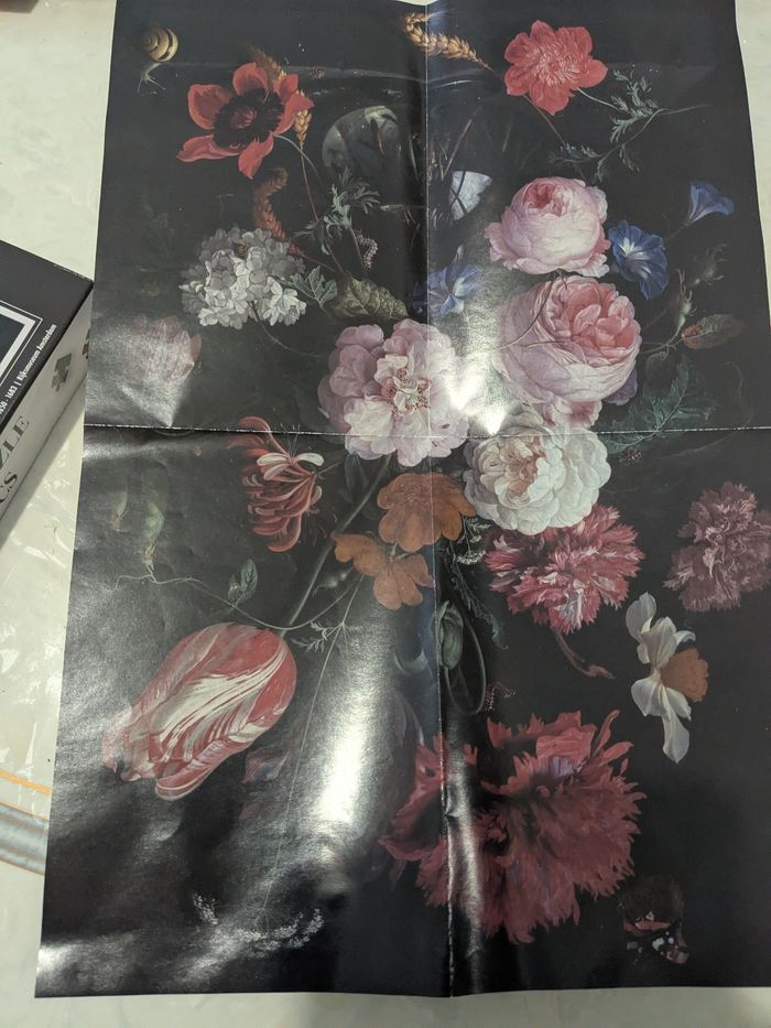 Magnifique puzzle nature morte bouquet de fleurs jigsaw. À partir de 7 ans. - photo numéro 8