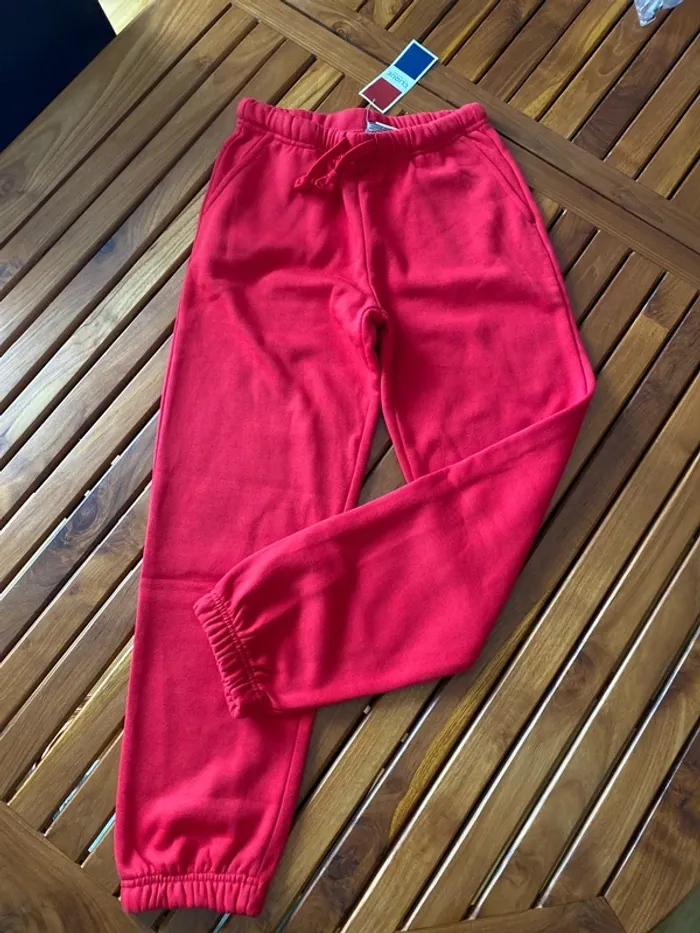 Pantalon jogging rouge enfant 9/11 ans