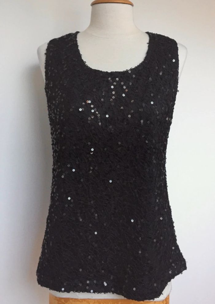 Top à sequins Jacqueline Riu T 42