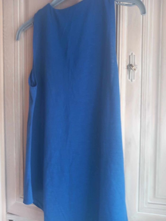 Chemisier sans manches bleu - photo numéro 6