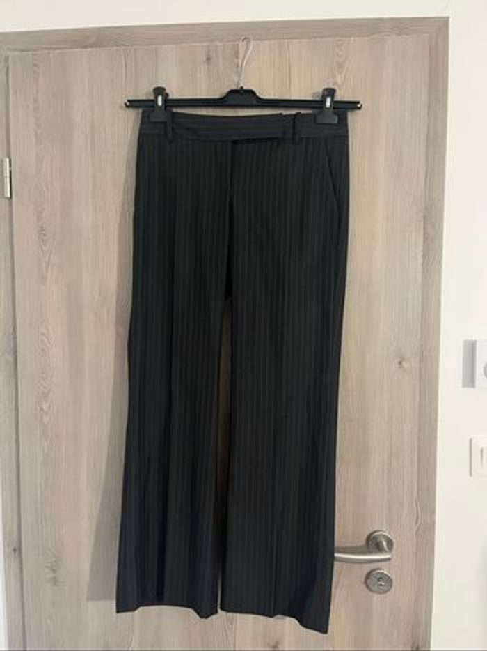 Ensemble  tailleur femme rayé gris anthracite ZARA Basic – T.36 / M - photo numéro 3