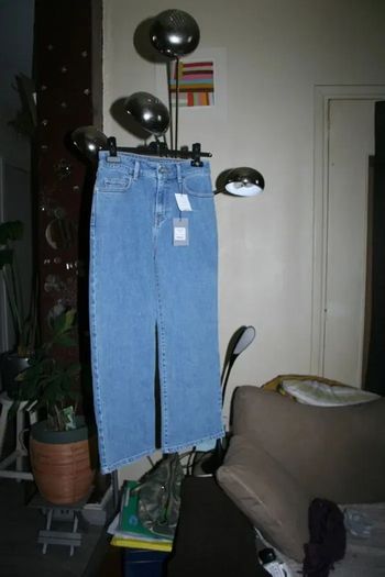 🌸👍Baisse de prix 👍Jeans cropped Taille haute flare Taille 36 "Cop copine" 🌸