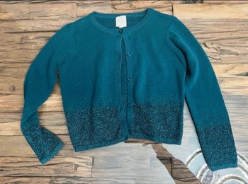 Gilet bleu vert canard