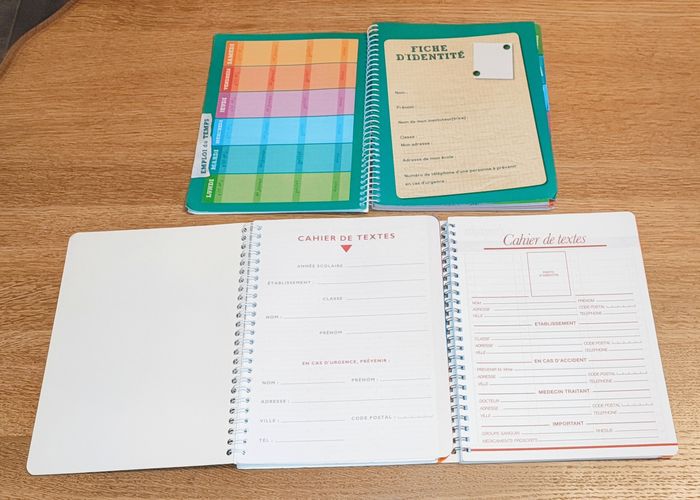 🌿 Lot de 3 cahiers de texte - Neufs 🌿 - photo numéro 2
