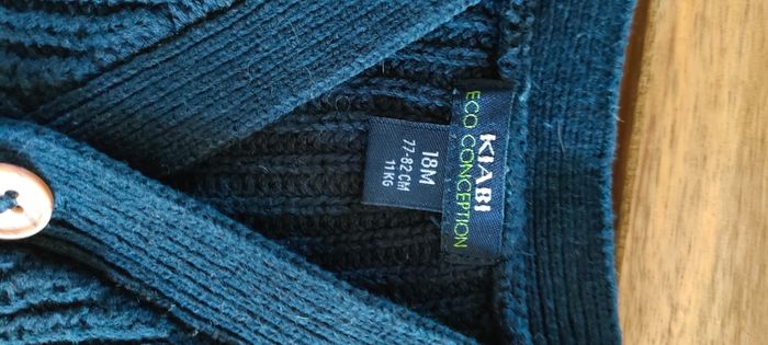 Gilet mailles bleu marine Kiabi - photo numéro 2