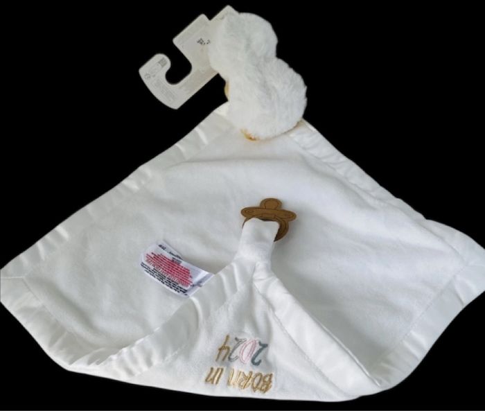 ❤️B4683 Doudou plat Mouchoir Poussin Oiseau Canard Blanc Born In 2024 Primark - photo numéro 2