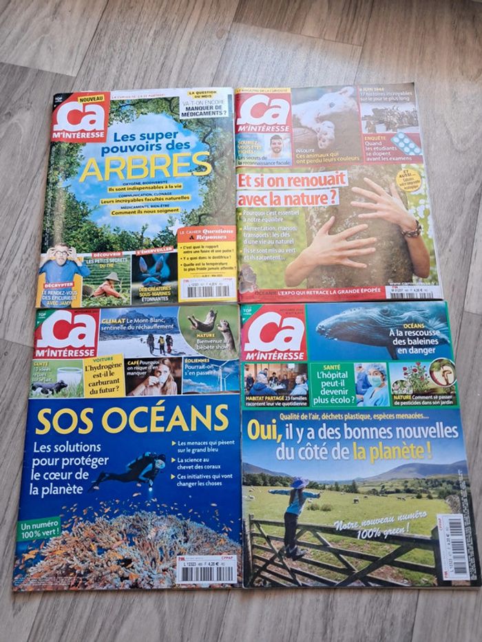 Lot de 4 magazines ça m’interesse