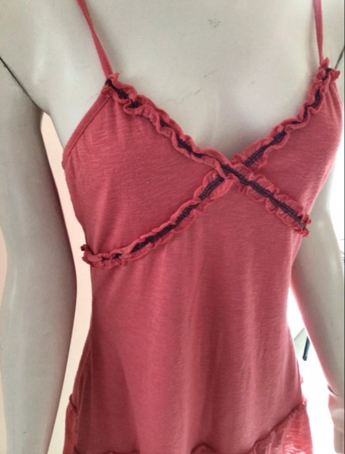 Débardeur femme corail taille L/XL – Fines bretelles – TBE - photo numéro 3