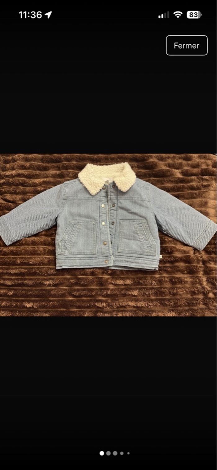 Veste en jean bébé cadet Rousselle