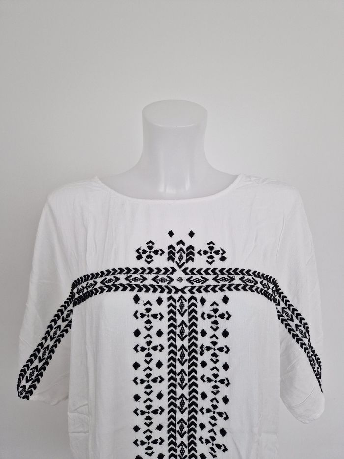 Tunique blanche a motif noir Promod - photo numéro 2