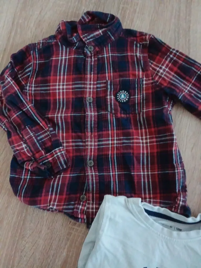 🌹lot chemise-haut lulu castagnettes 18 mois 🌹 - photo numéro 2