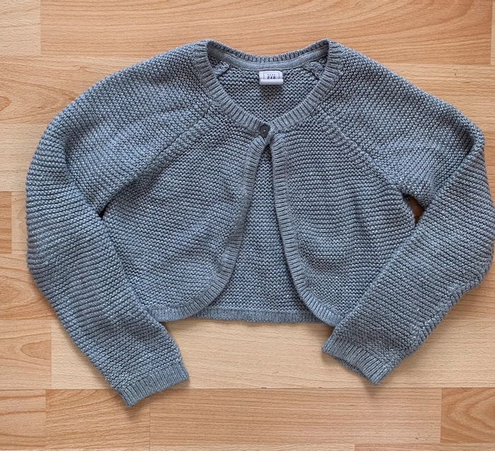 Boléro gris pailleté Gap 5 ans