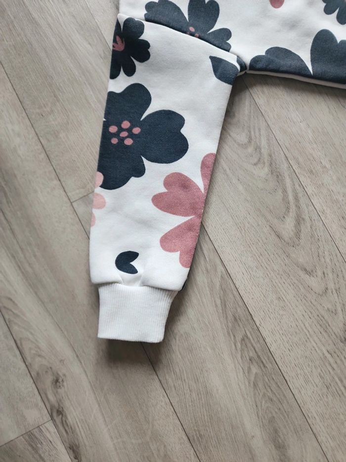 Ensemble legging sweat shirt fleuris 2/3ans - photo numéro 9