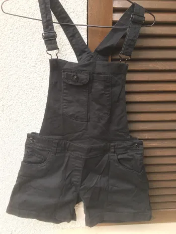 Salopette short noire