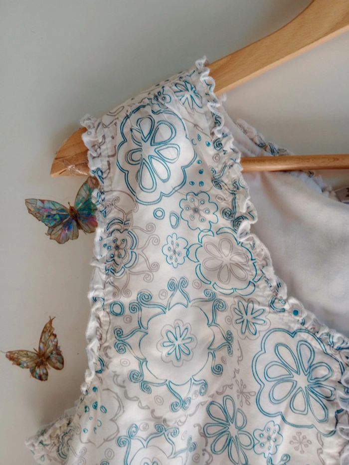 Robe fantaisie 48 blanche bleu grise Fantaisie c19 - photo numéro 15