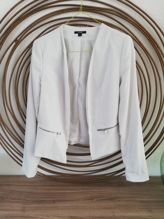 Blazer blanc Kiabi T36