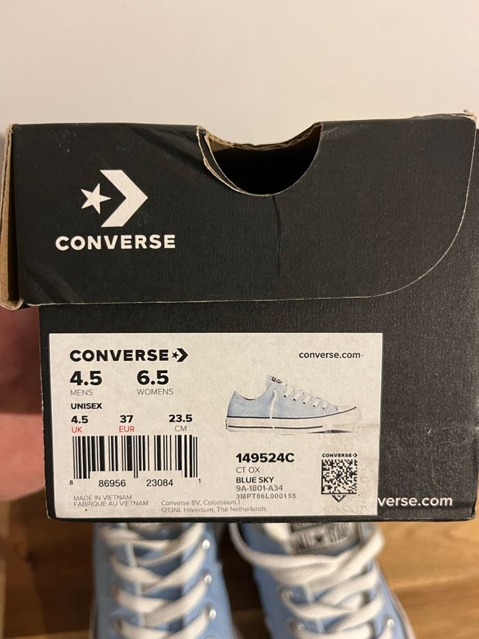 Converse bleu clair T37 - photo numéro 2