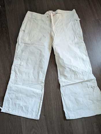 Pantacourt Roxy blanc taille 40