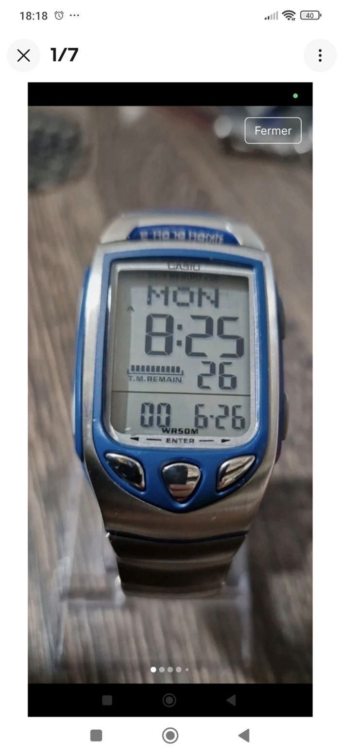 Montre vintage casio neuve