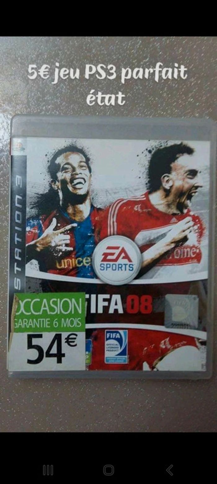 Jeux vidéo Fifa 2008 PlayStation 3