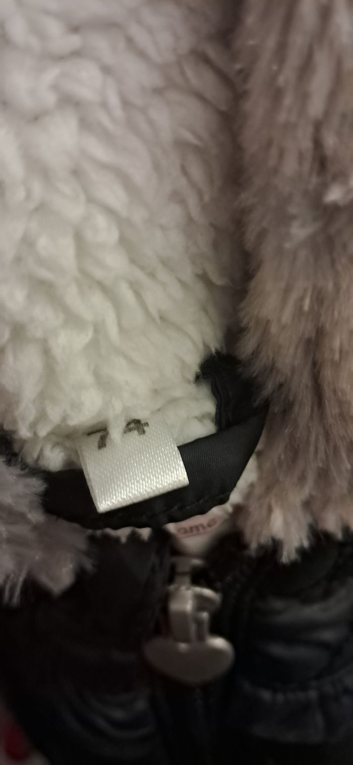 Manteau Noir Taille 9 Mois - photo numéro 3