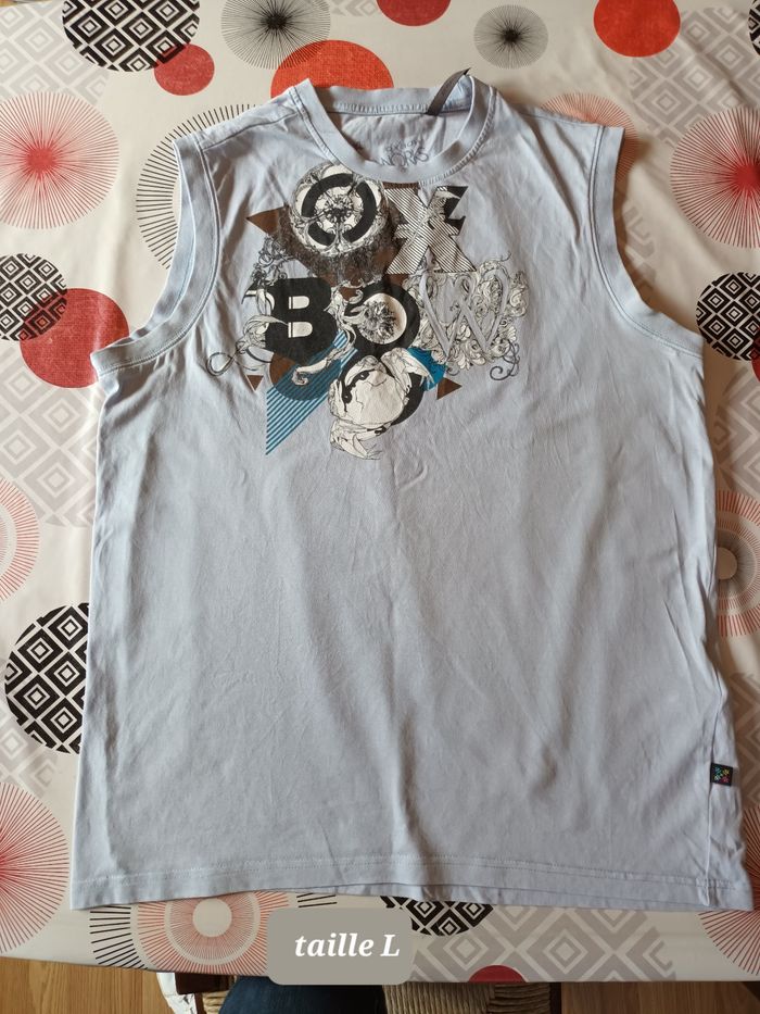 Débardeur t-shirt sans manche 👨 taille L - photo numéro 2