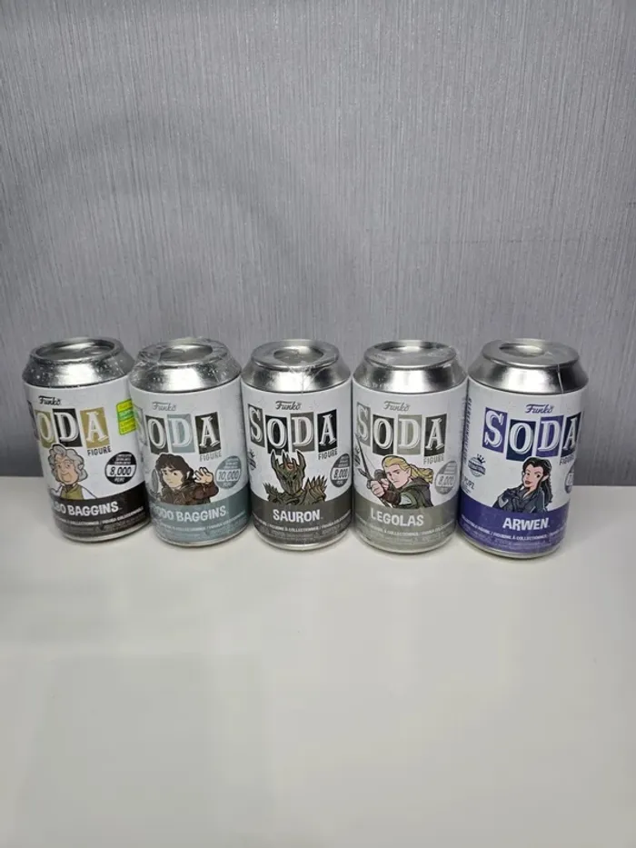 Lot de Figurines Funko Soda Seigneur des Anneaux encore emballées