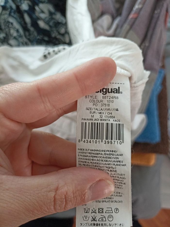 Tee-shirt  Desigual blanc - photo numéro 4