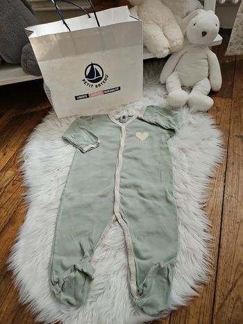 Grenouillère menthe cœur