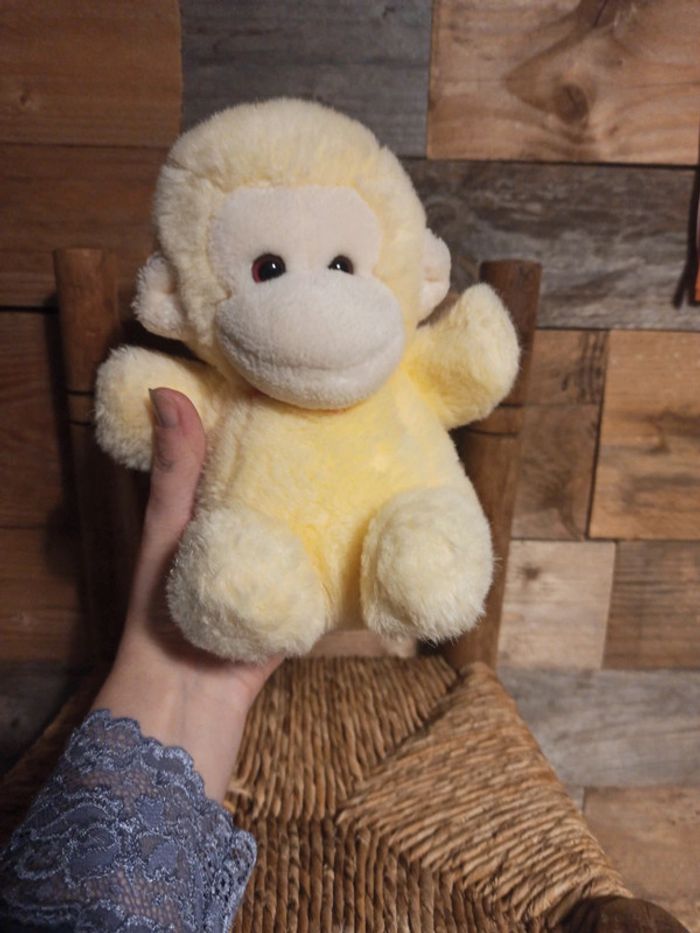 peluche singe jaune Kinder gund 1986 tbe - photo numéro 4