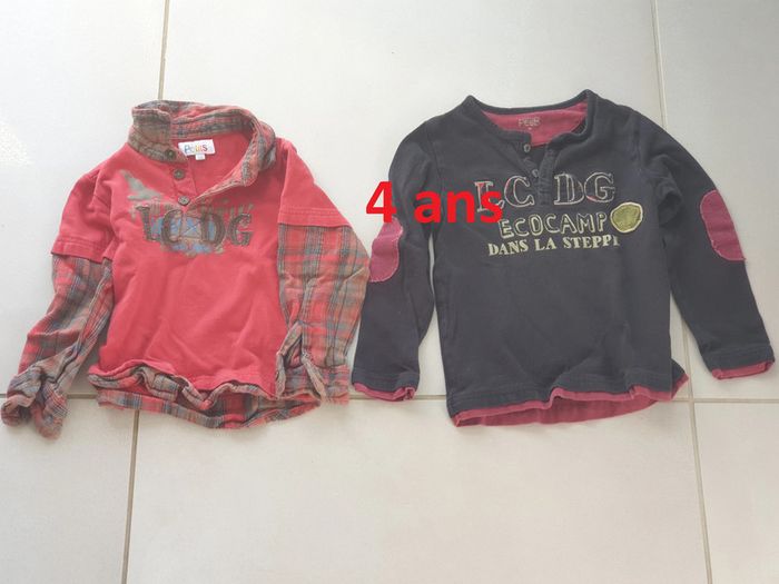 2 t-shirt manche longue n ° 5