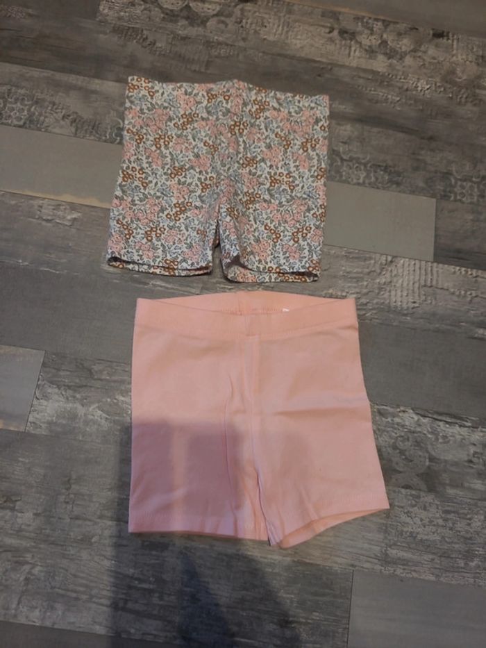 2 leggings short bébé