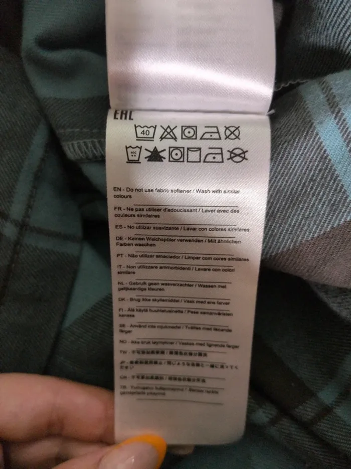 Chemise Millet à carreaux – Bleu – Taille XS (taille grand) - photo numéro 6