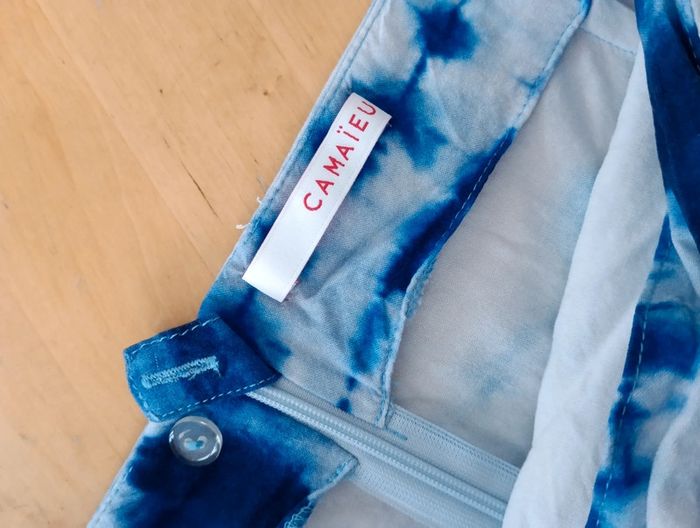 Jupe Camaïeu Tie & Dye bleu - photo numéro 6