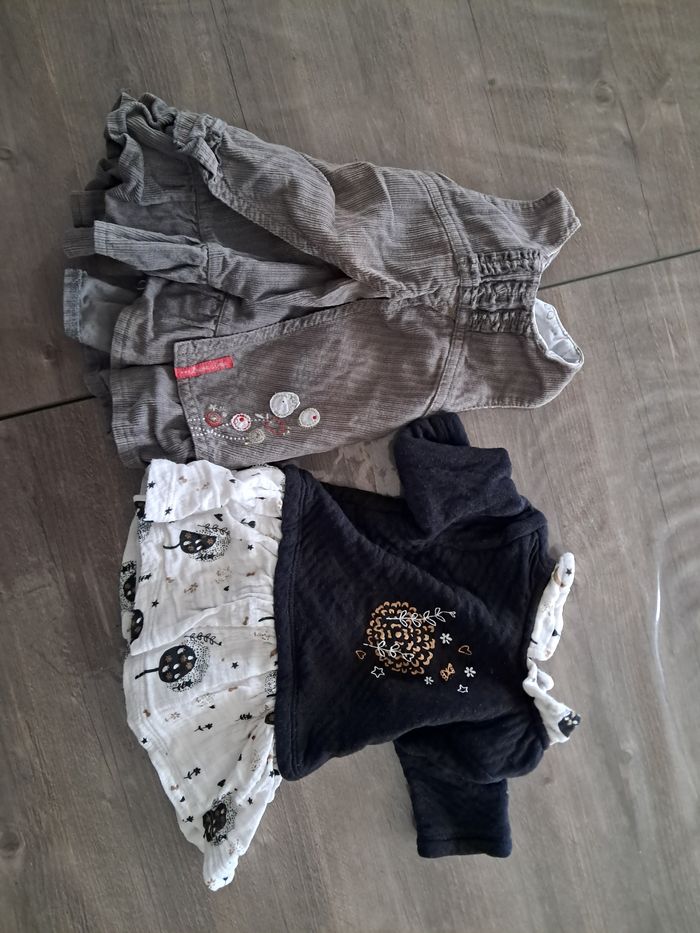 Lot gilets et robes bébé 1 mois, 10 pièces - photo numéro 2