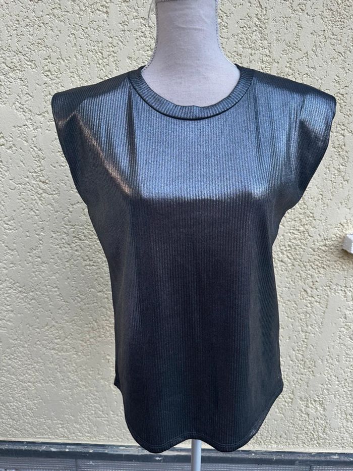 🌸 T-shirt argenté brillant - chic et tendance 🌸 - photo numéro 2