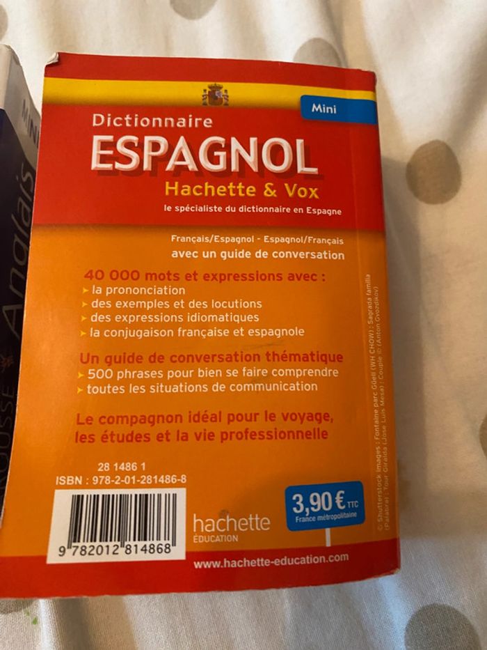 lot de deux dictionnaires espagnol et anglais - photo numéro 7