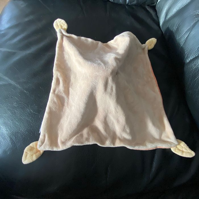 Doudou Singe Plat Orange Les Loustics MOULIN ROTY 24*24cm - photo numéro 2