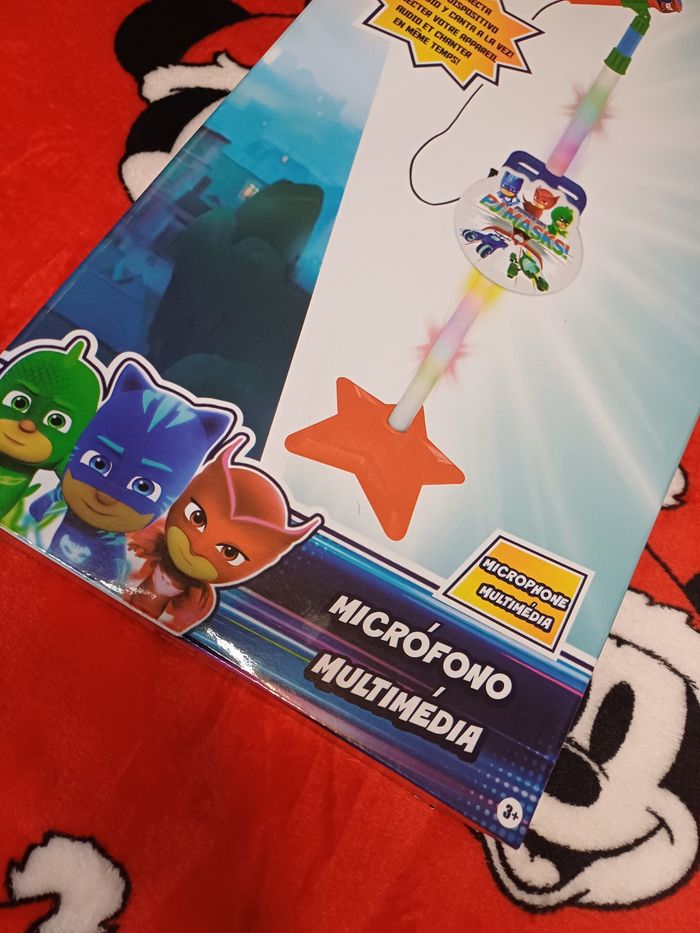 🧸Micro 🎤 pour enfants pjmasks avec possibilité de connecter le téléphone dessus Neuf - photo numéro 3