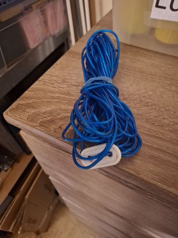 Fil d’étendage de 9metre 98 souple pour l'extérieur pratique pour les beaux jours