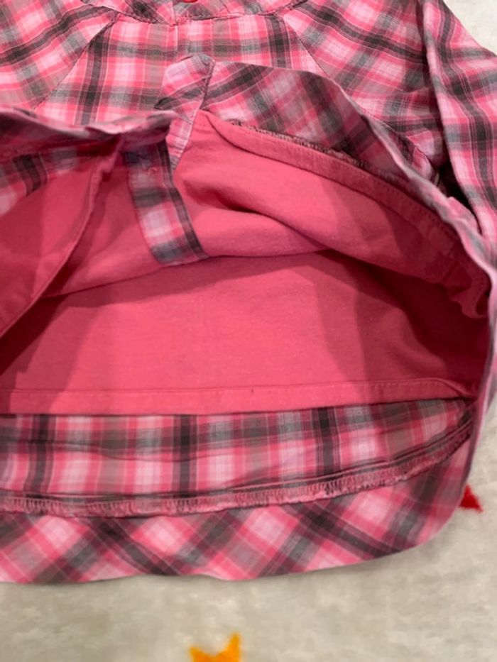 Chemise Manches Longues Chaude Obaïbi Rose et Taupe 6M - photo numéro 7