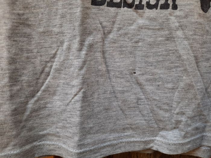 Superbe tee-shirt Teddy Smith, original, gris, tête de mort, 16 ans - photo numéro 6