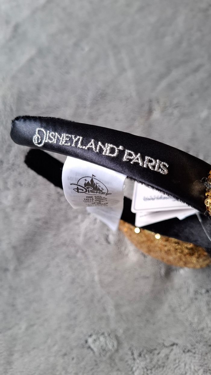Ears oreilles mickey Disneyland Paris doré noir 30 ans neuves minnie fée clochette - photo numéro 5