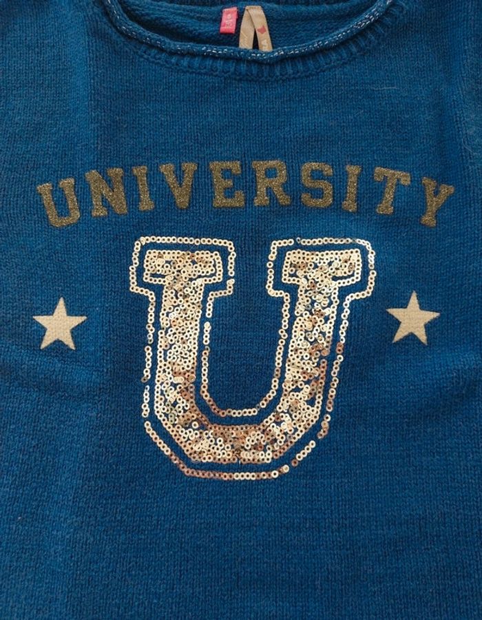 Pull épais bleu - photo numéro 2