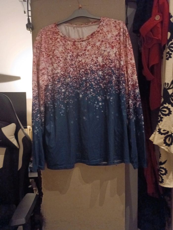 T-shirt blouse femme imprimé - photo numéro 2