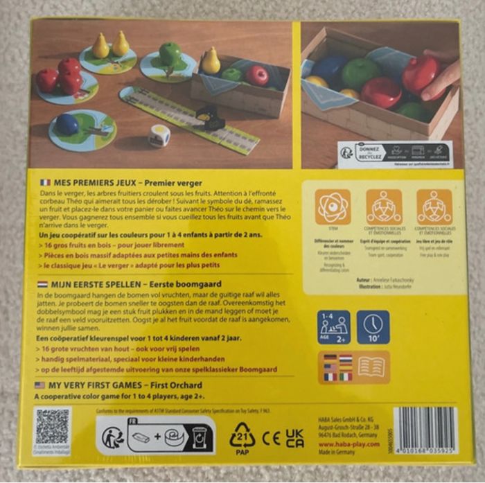 Jeu mon premier verger de chez Haba - photo numéro 2